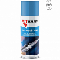 KERRY KR-996 Жидкость для быстрого старта (аэрозоль) клапан 360° 520мл 1/12шт